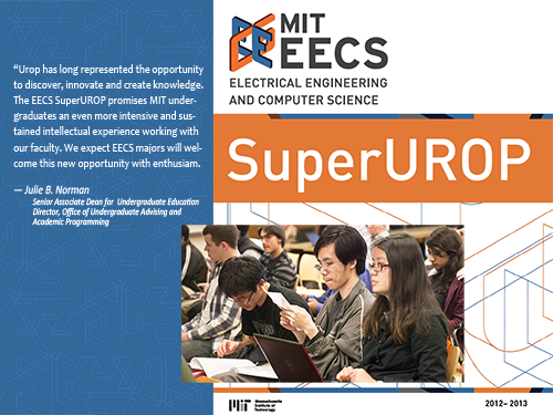the launch of SuperUROP is celebrated at a reception, Oct. 18, 2012