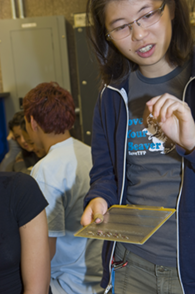 DEECS students in the lab