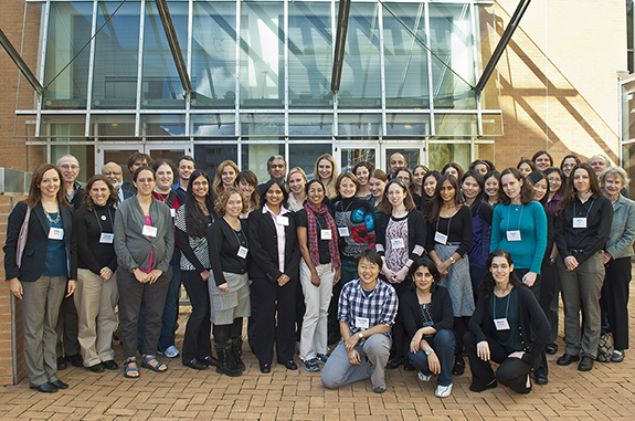 Participants in the Rising Start in EECS workshop held Nov. 1 and 2, 2012, at the MIT Stata Center