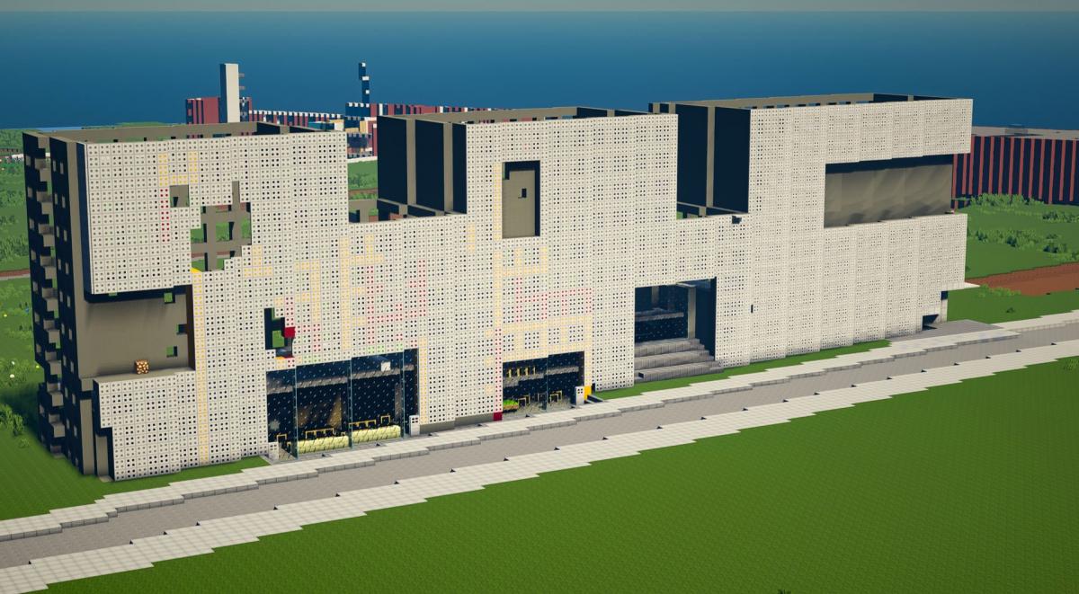 Simmons Hall seems tailor-made for Minecraft