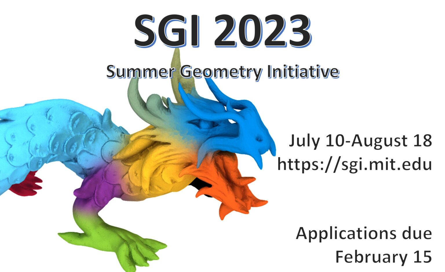Summer Geometry Initiative 2023 Applications Due MIT EECS