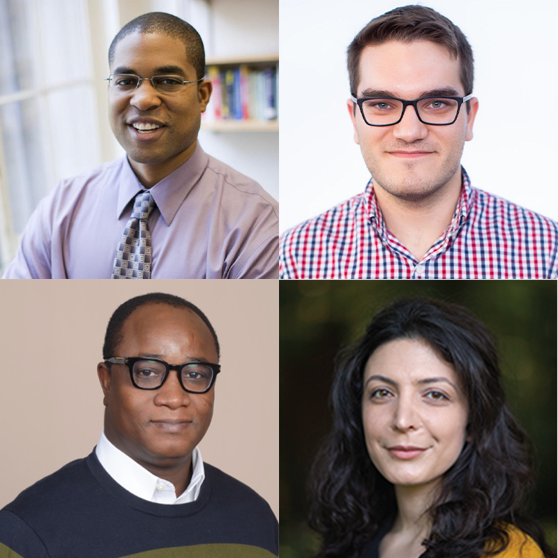 From top left moving clockwise: Cullen Buie, Gabriele Farina, Farnaz Niroui, Ericmoore Jossou